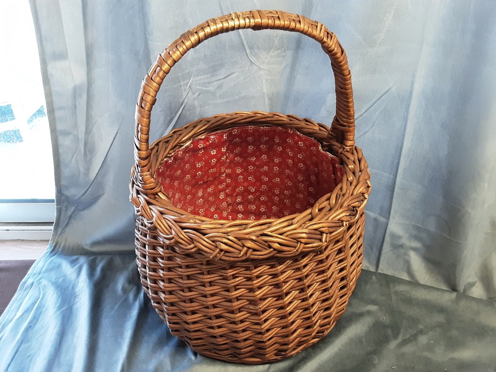 PANIER EN OSIER ROND