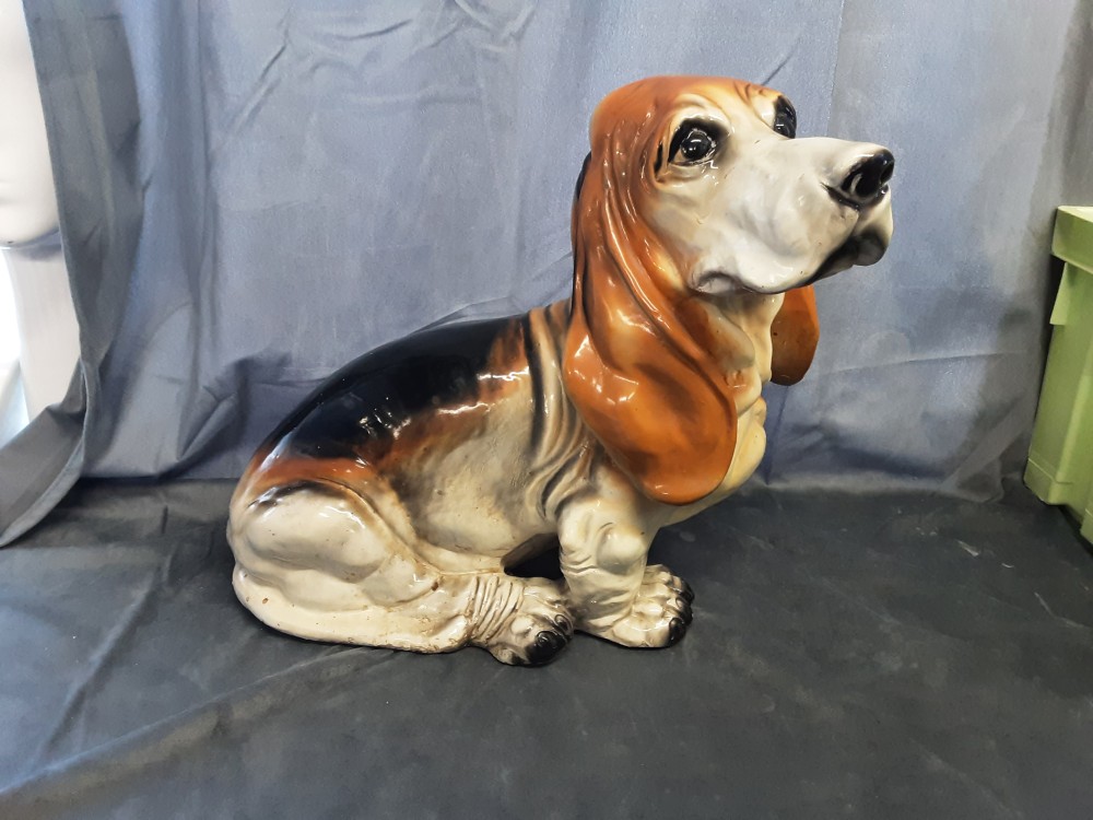 STATUETTE CHIEN CÉRAMIQUE 