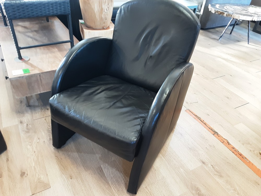 FAUTEUIL SIMILI NOIR