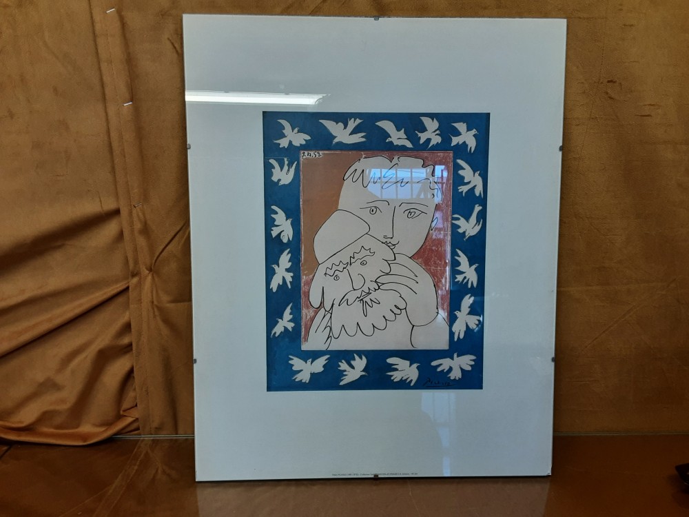 Litho De Reproduction Picasso Sans Cadre