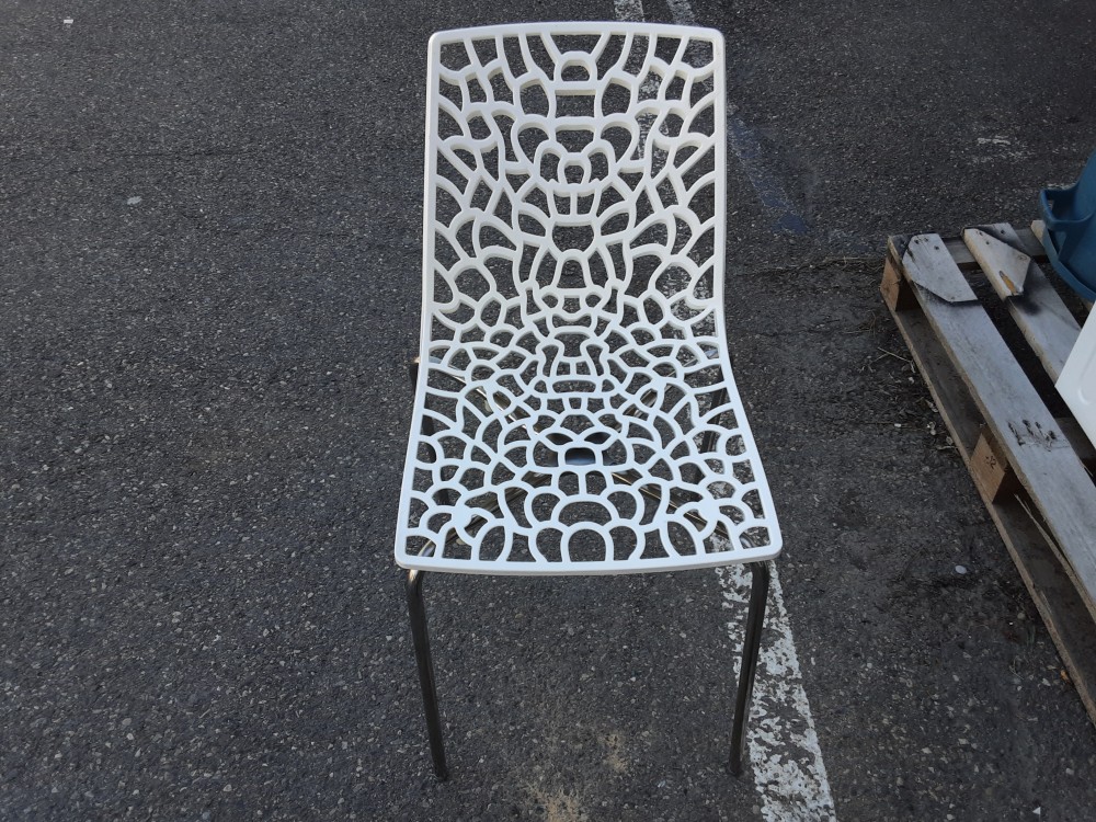 Chaise Design Blanche Pvc