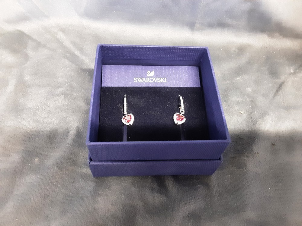 Boucle D’oreilles Forme Cœur Swarovski
