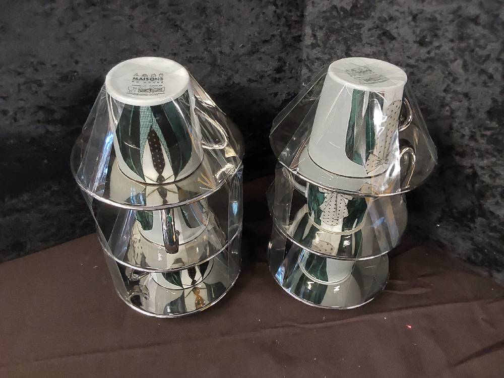 Lot De 6 Tasses A Café Maison Du Monde - Motif Costume Cravate