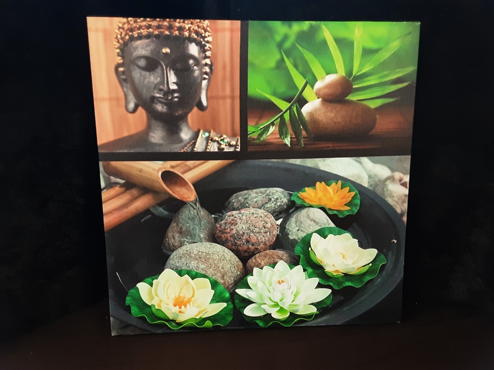 Tableau Motif Zen 40X40Cm