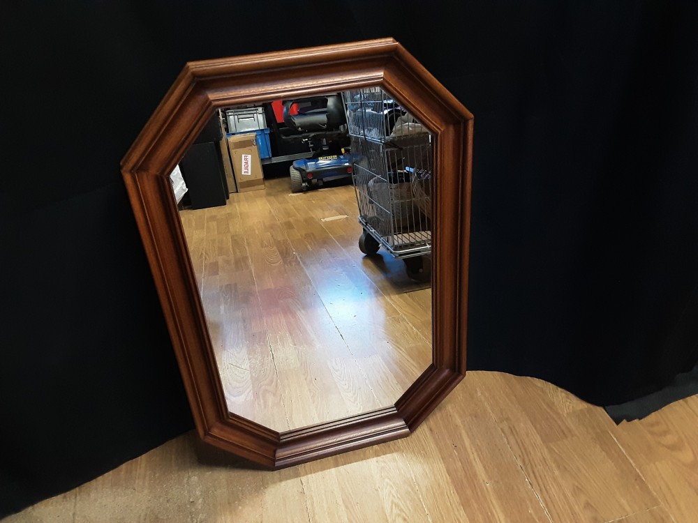 Miroir Cadre Bois Gm 70X50Cm