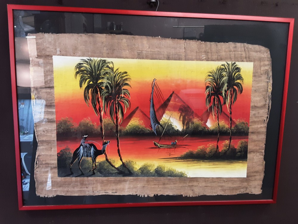 Tableau Papyrus Motif Desert Gm