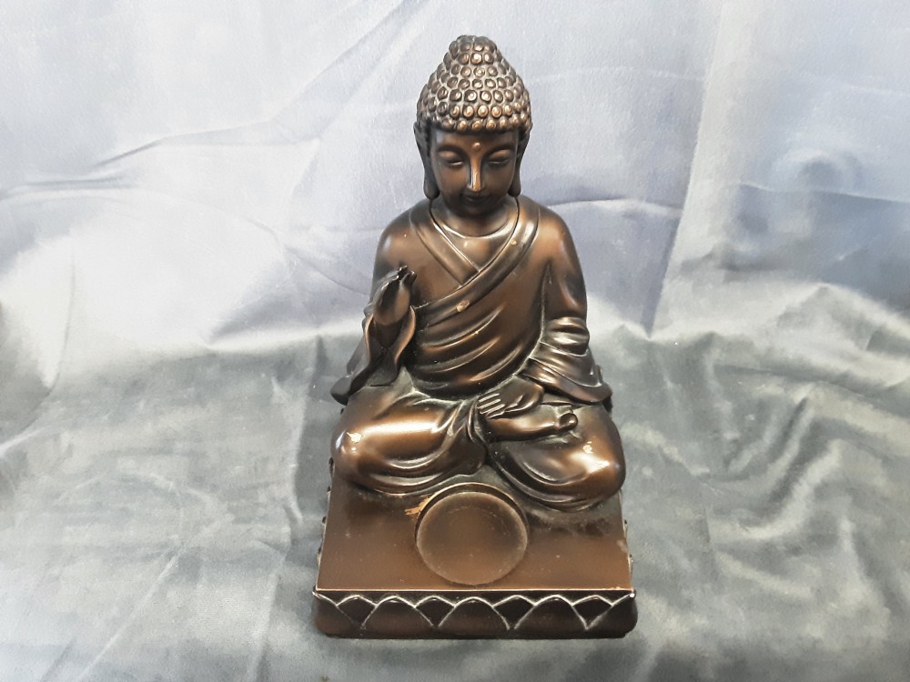 Bouddha Assis En Resine
