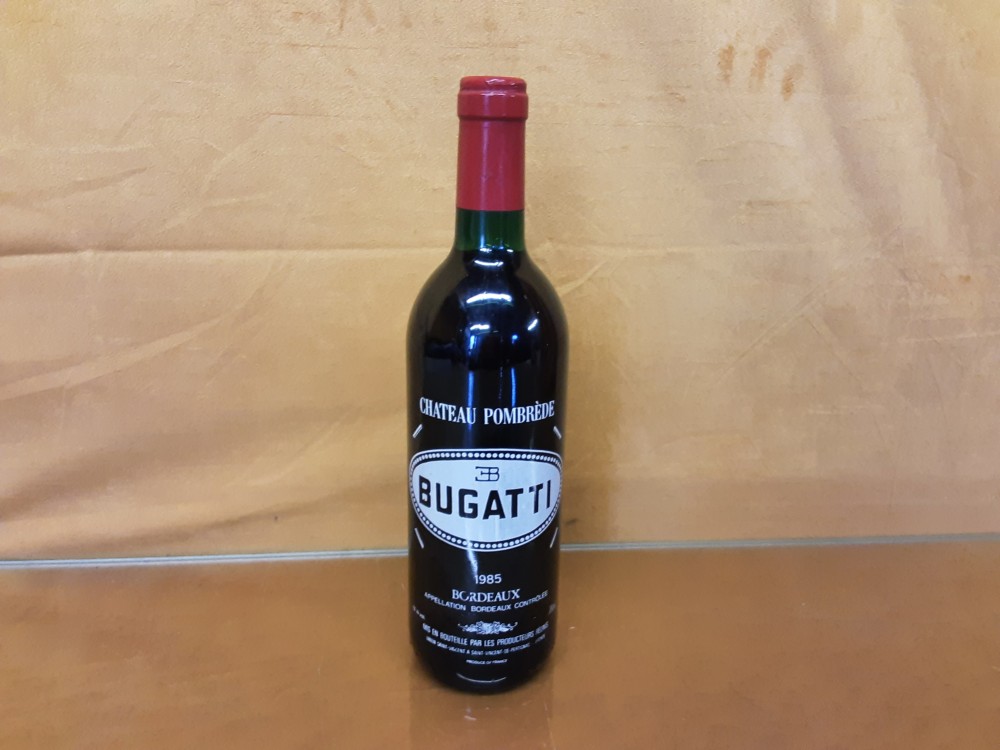 Bouteille De Vin 750Ml Collection Chateau Pombrede Bordeaux 1985 Collection Bugatti