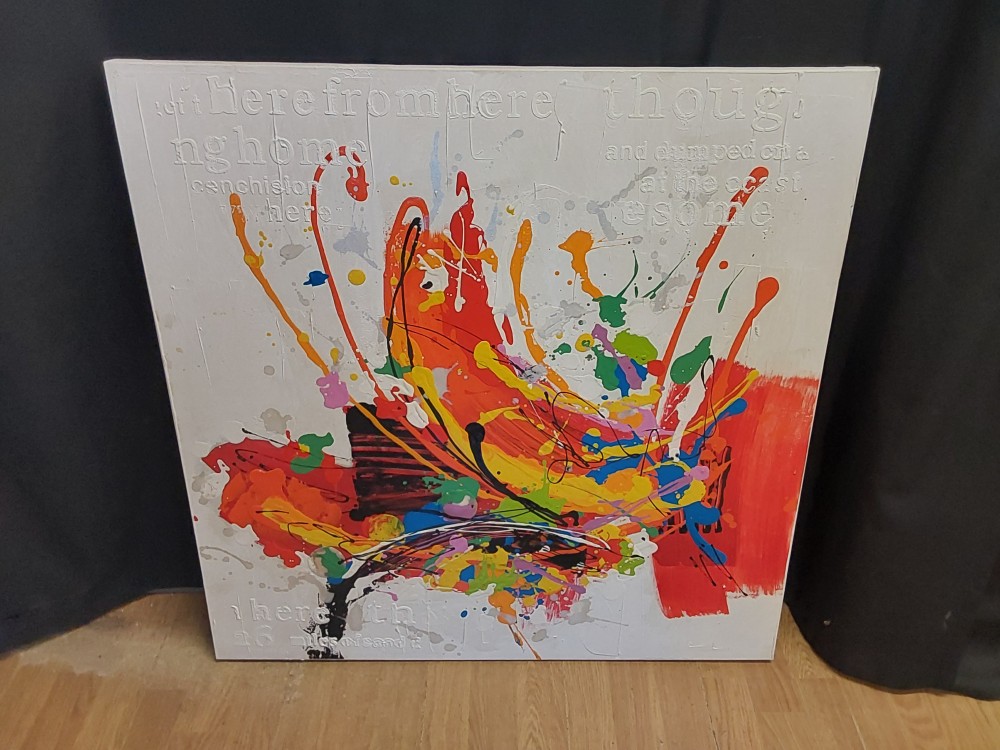 TABLEAU SANS CADRE MULTICOLORE 
