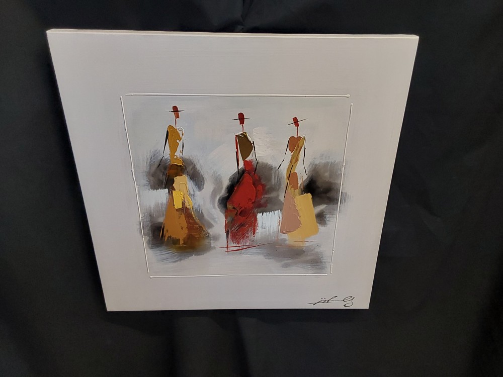 TABLEAU SANS CADRE 3 PERSONNAGES