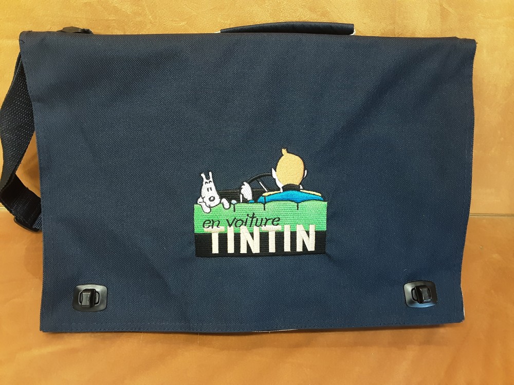 Sacoche Bleue En Voiture Tintin