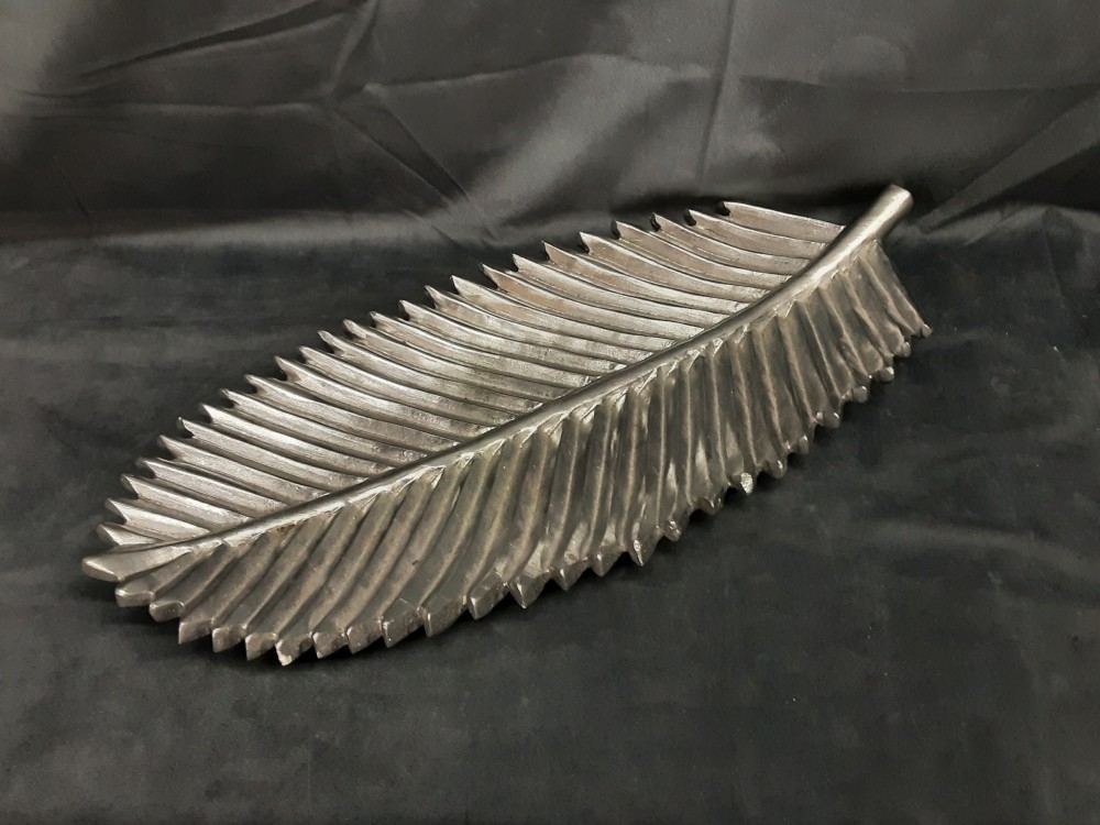 COUPE VIDE POCHE EN RESINE FORME DE FEUILLE