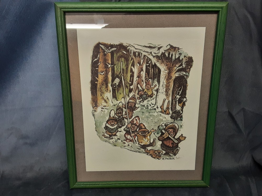TABLEAU NAINS DE LA FORET SIGNE E.NOACK