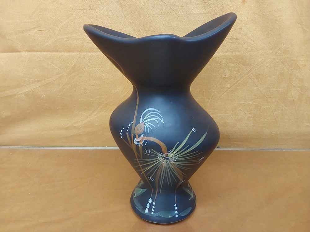 VASE BRUN VALLAURIS HAUT 25CM