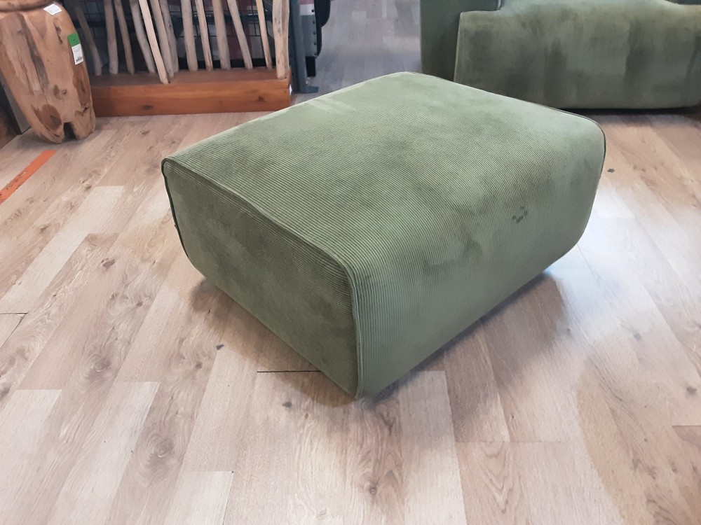 Pouf Velours  Côtelé  Vert