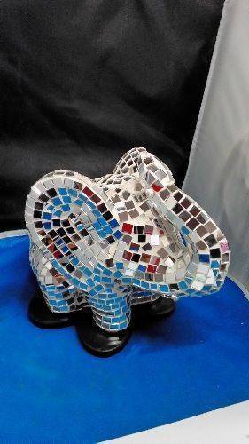 LAMPE ÉLÉPHANT MOSAÏQUE