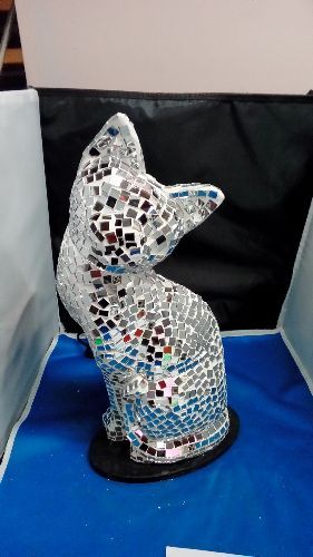 Troc2Brive - Lampe mosaïque #chat 35€