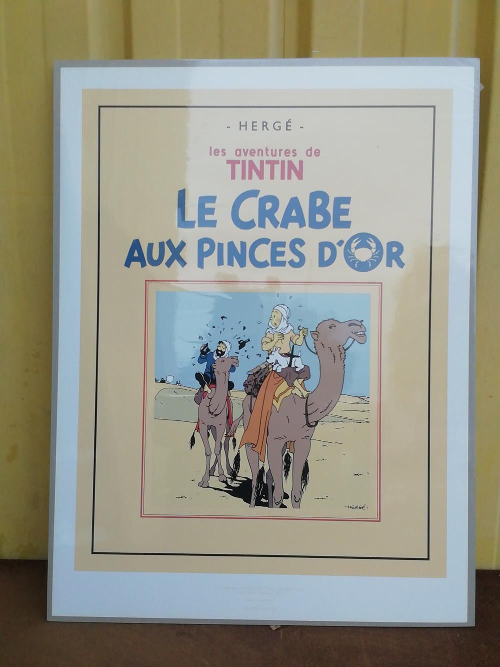 SÉRIGRAPHIE TINTIN LE CRABE AUX PINCE D'OR 