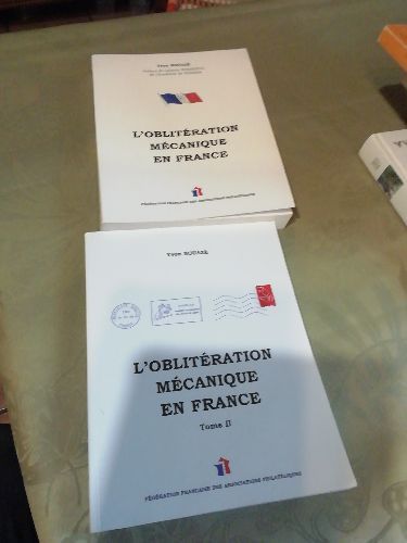 LOT DE 2 VOLUMES OBLITERATION MÉCANIQUE EN FRANCE