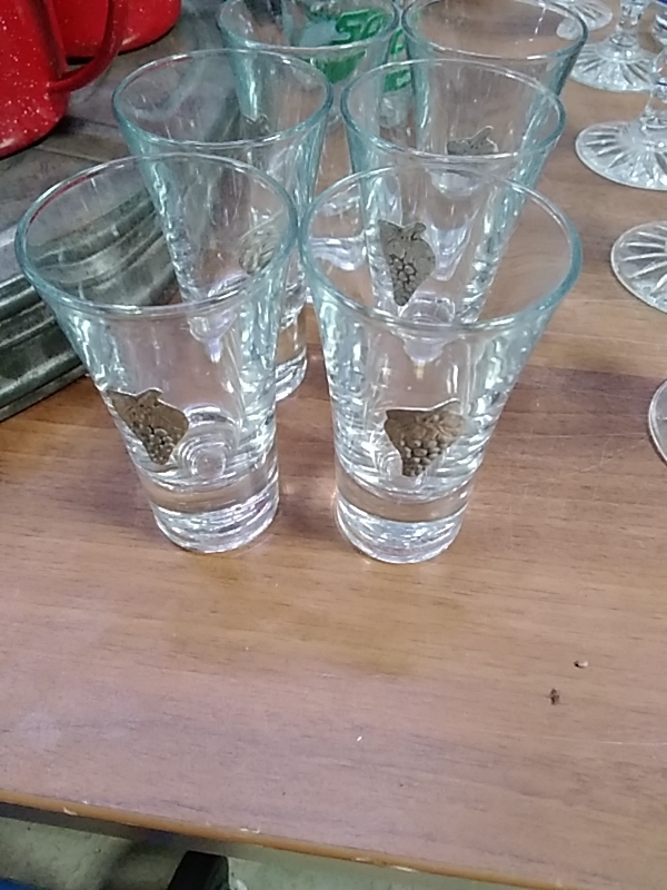 LOT DE 6 VERRES DIGESTIF 