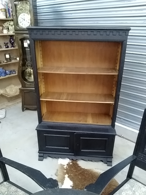 PETITE BIBLIOTHÈQUE ANCIENNE NOIR
