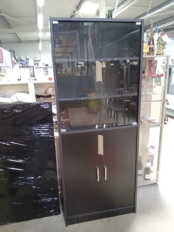 VITRINE DE BUREAU NOIRE