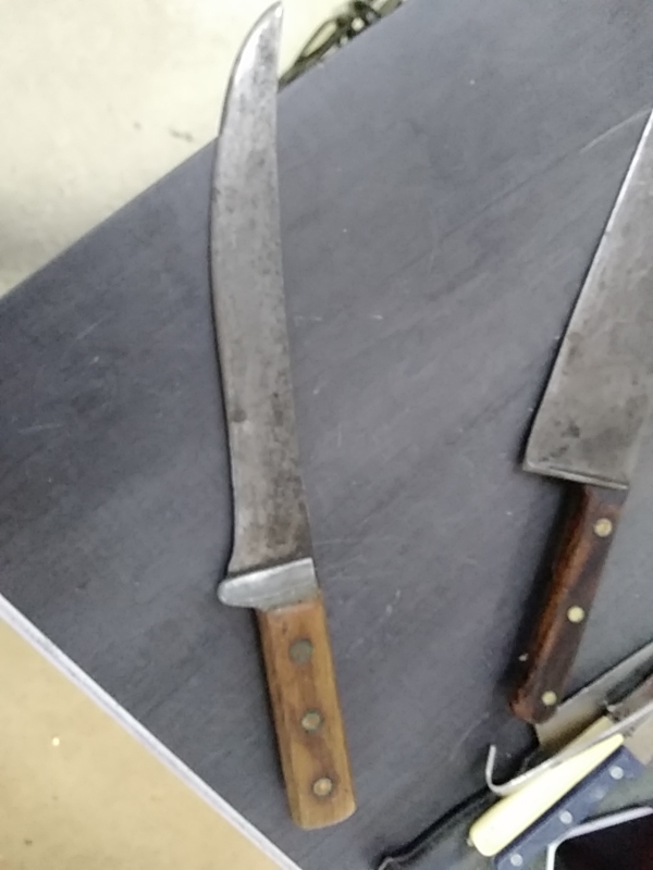 COUTEAU DE BOUCHER ANCIEN 