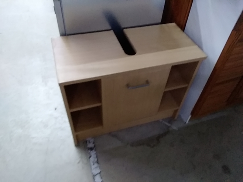 MEUBLE SOUS LAVABO 1 PORTE CLAIR 