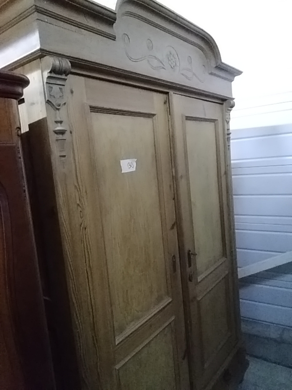 ARMOIRE ANCIENNE 2PORTES 3TIROIRS PIN