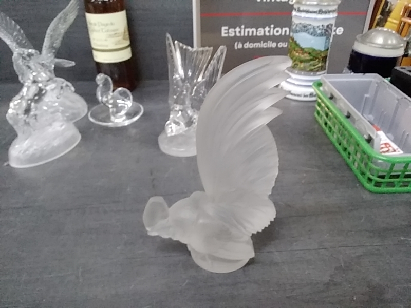 STATUETTE COQ CRISTAL DANS L’ÉTAT