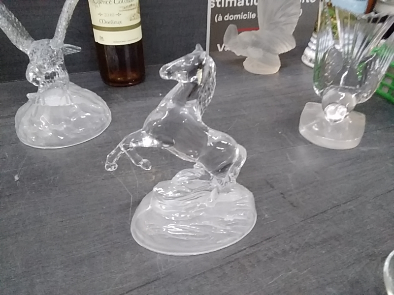 STATUETTE CRISTAL CHEVAL 