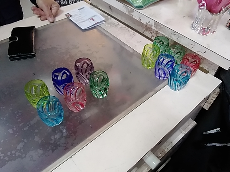 LOT DE 6 VERRES COULEUR CRISTAL DE LORRAINE 