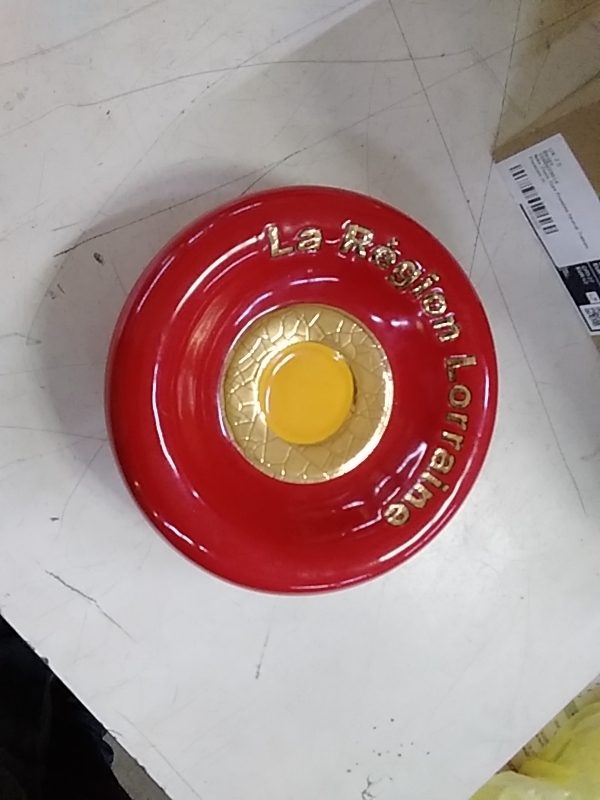 CENDRIER LONGWY ROUGE