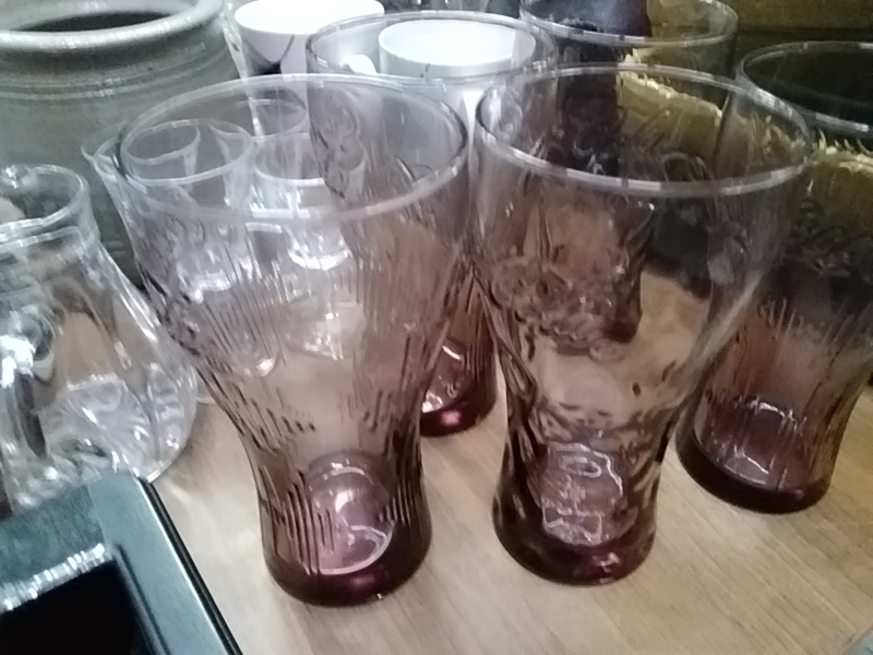 LOT DE 5 VERRES COCA