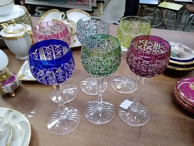 LOT DE 6 VERRES CRISTAL SAINT LOUIS 