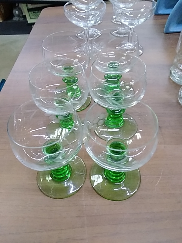LOT DE 6 VERRES A VIN ALSACIEN 