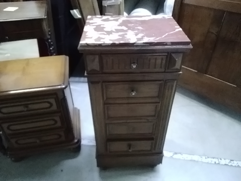 CHIFFONNIER MARBRE 3 TIROIRS 1 CLAPET 