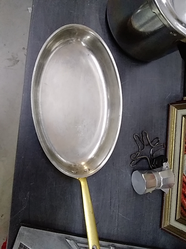 POÊLE OVALE LAITON ALIMENTAIRE 