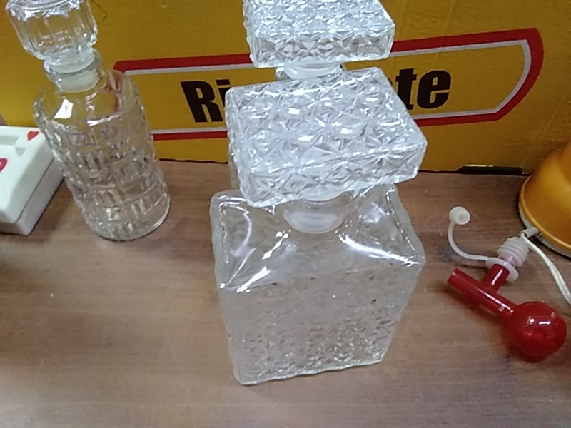 BOUTEILLE WHISKY VERRE 