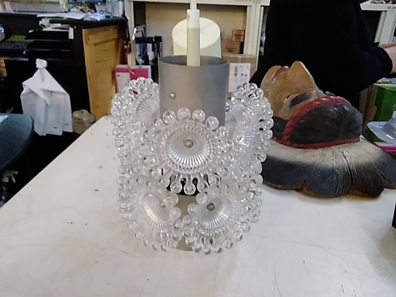 LAMPE FLORAL 1960 EN L’ETAT