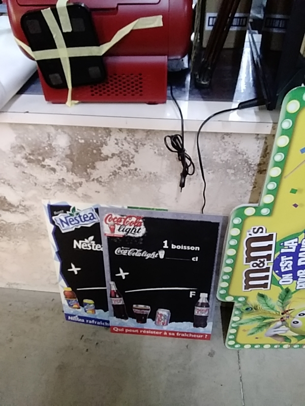 ARDOISE PUBLICITAIRE COCA COLA 