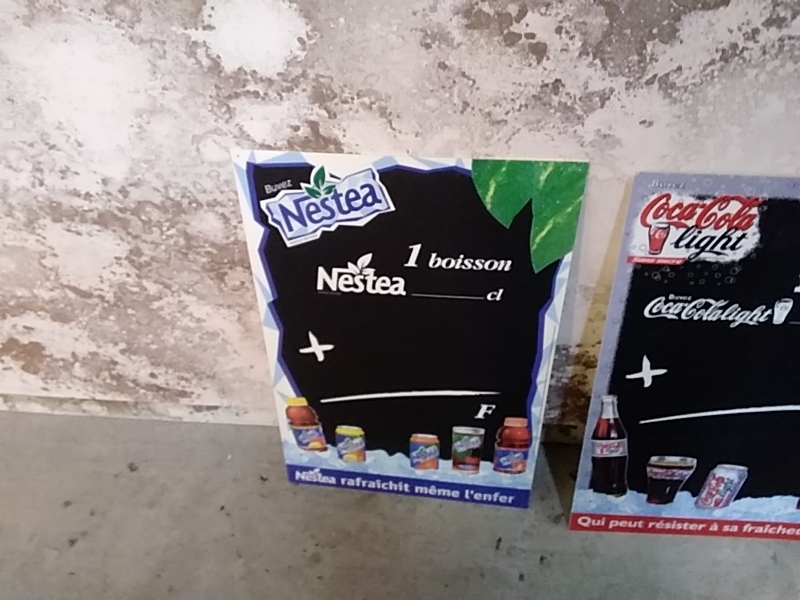 ARDOISE PUBLICITAIRE NESTEA