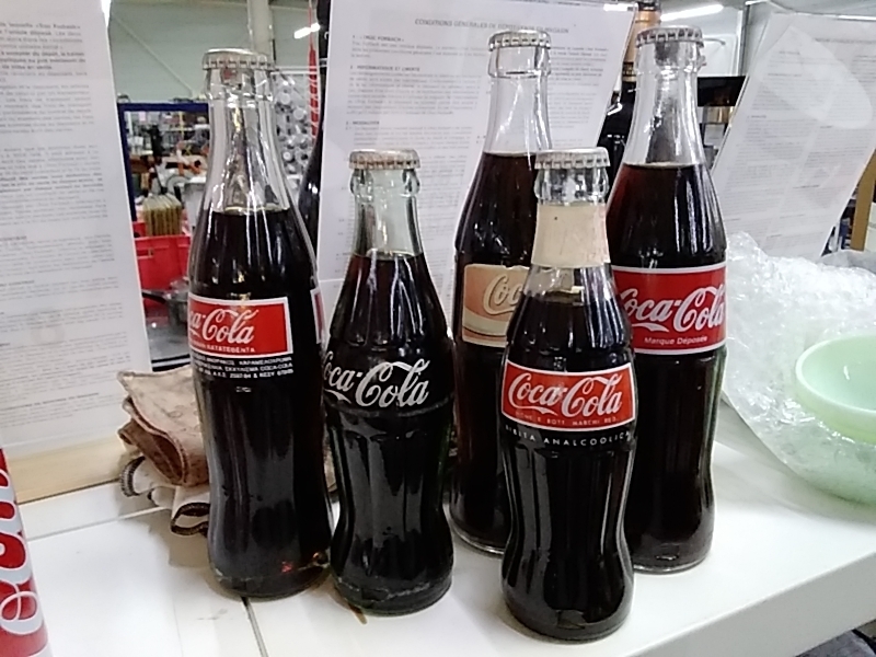 BOUTEILLE VERRE COCA 
