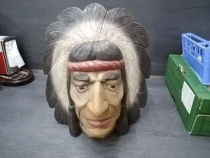 MASQUE INDIEN BOIS 
