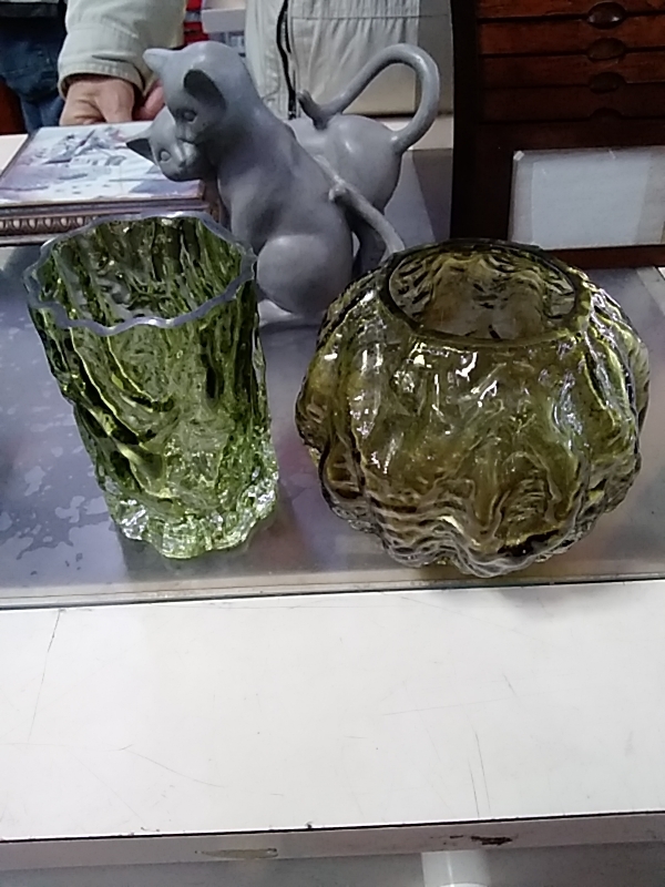 VASE VINTAGE VERT