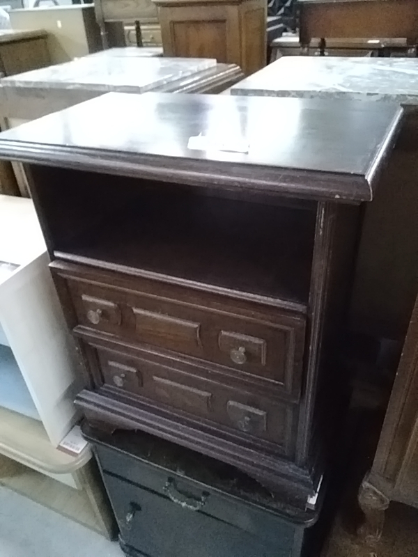 CHEVET RUSTIQUE 2 TIROIRS 