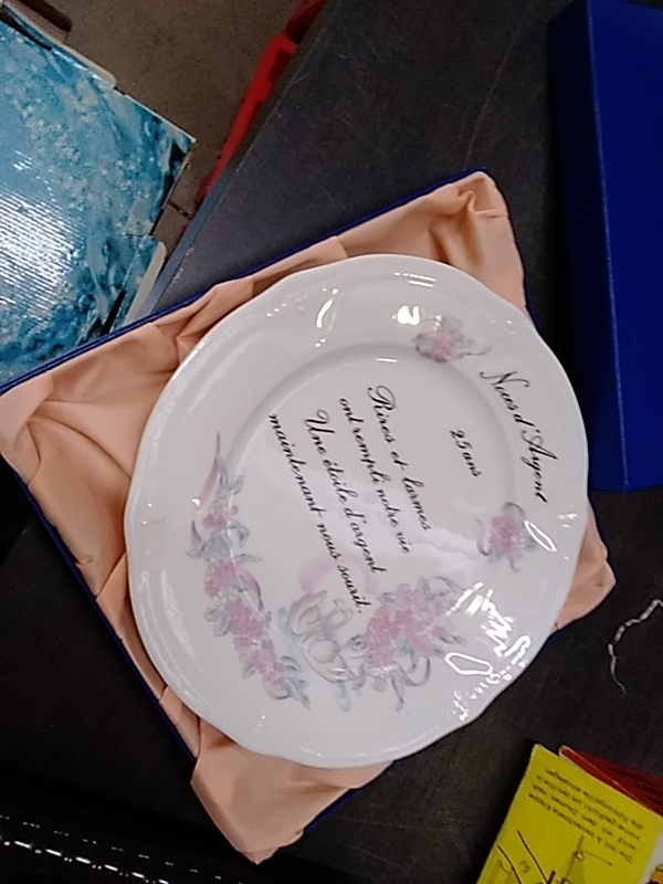 ASSIETTE NOCES D’ARGENT 