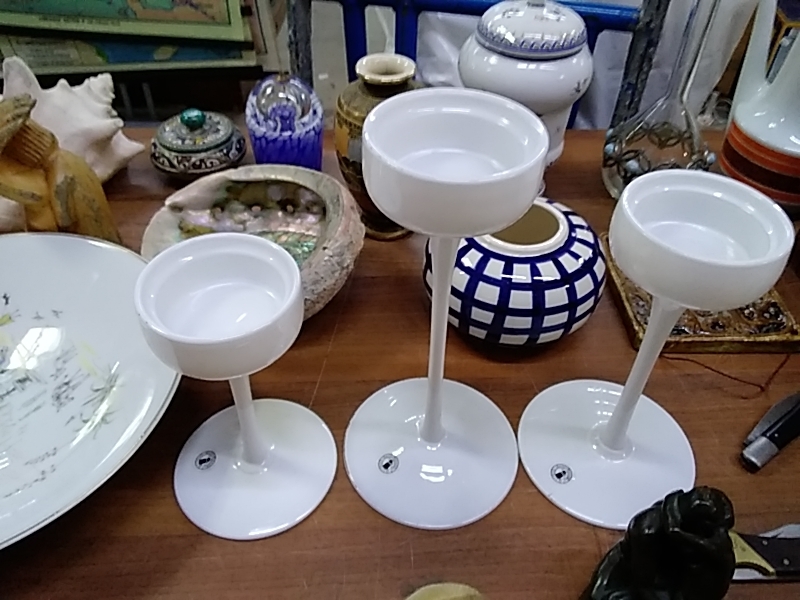 ENSEMBLE DE 3 BOUGEOIRS DESIGN IKEA 