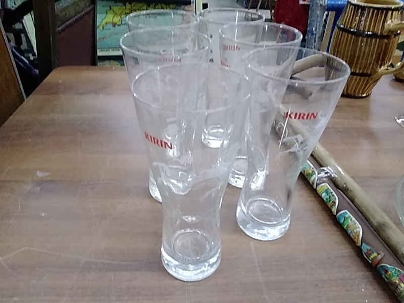 LOT DE 6 VERRES À BIÈRE KIRIN