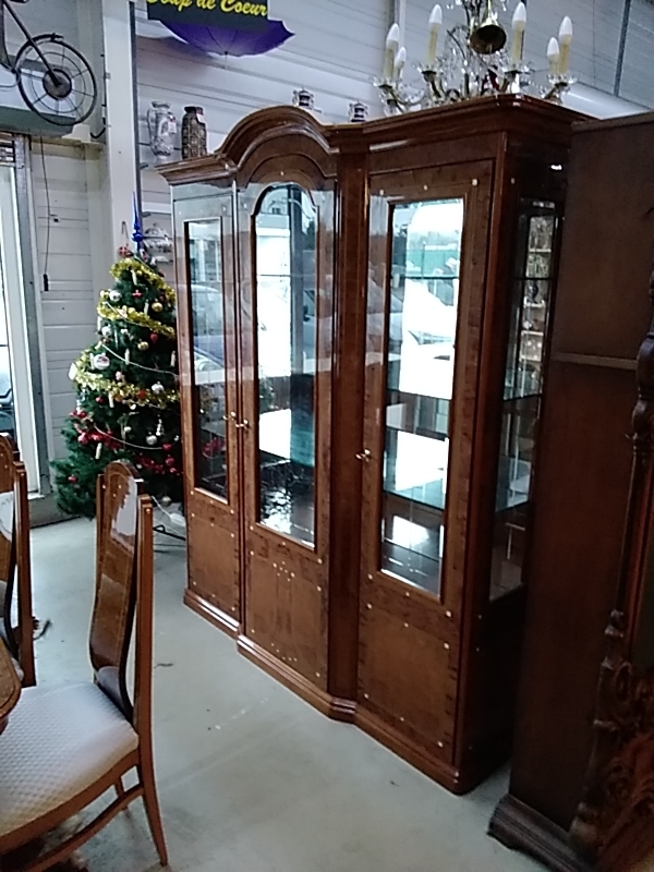 VITRINE 3 PORTES DECO NACRE 